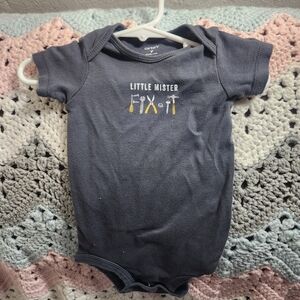 Carter's Navy Little Mister Fix It Bodysuit